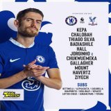 Chelsea team new vs Crystal Palace #CheCry