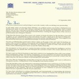 It has been the honour of my life to serve as Home Secretary for the last three years.   I am proud of our work to back the police, reform our immigration system and protect our country.  My letter to Prime Minister @BorisJohnson