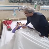 13 years old Areeb Khan was also injured in the assassination attempt on Imran Khan. He&rsquo;s stable and much better now. #عمران_خان_ہماری_ریڈ_لائن_ہے