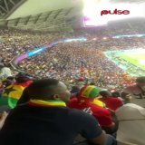 Ghanaian fans jubilate after hearing South Korea have taken the lead against Portugal and are in position to qualify ahead of Uruguay.  #PulseSports #PulseWorldCup2022 #PulseQatar22 #Qatar2022&nbsp; #FIFAWorldCup&nbsp; #GHAURU