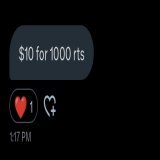 RT DEAL from @AltcoinGlitz   1000 retweets for $10 please help me to reach this goal po maraming salamat