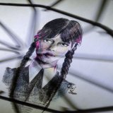 Актриса невероятно красивая Видеть на экране крупным планом такой глубокий взгляд просто сказка   #WEDNESDAY #theaddamsfamily #addamsfamily #wednesdayaddams #семейкааддамс #уэнсдей #тимбёртон #уэнздей #традишка #художник #арт #худвк
