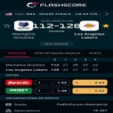 YES YES BABY 1-0   Memphis Grizzlies - Los Angeles Lakers 112:128 @FlashscoreFR #NBA #NBAextra #NBATwitterLive @beinsports_FR @TrashTalk_fr @FirstTeam101 #NBAPlayoffs Plus d'infos: