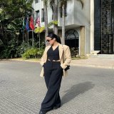 Outfit: @FashionNovaSearch for: Naomi vest pant Set