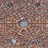 Located in the province of Catania, in the Italian island of Sicily, is the town of Grammichele. It is one of the few towns in the world to have this unique hexagonal layout   [read more: