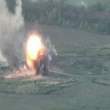 The aftermath of a Ukrainian strike on a Russian position in Vesele, Kharkiv Oblast. Presumably ammunition storage.
