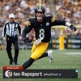 The #Steelers are expected to move forward with rookie QB Kenny Pickett, sources say, as the first-rounder is set to replace Mitch Trubisky in the lineup. Pickett saw his first action on Sunday and is slated to be the QB moving forward.