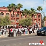 تلاميذ يُنَظِّمُون وقفات ومسيرات احتجاجية بعدة مدن مغربية تضامنا مع إخواننا في فلســ..ـطــ..ـيــ..ـن