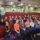 The 4th graders had a field trip to the Willmar Orchestra today. They listed to music pieces about the "river" from 4 different famous musicians. They also were able to enjoy an ice cream cone from Dairy Queen for free cone day!