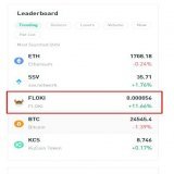 Merely 12 hours after getting listed, #Floki made its way to the trending leaderboard on @kucoincom   A leaderboard that is shared with giants like #bitcoin, #ethereum and #kcs!
