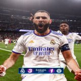 \ud83c\udfc1 試合終了：@realmadridjapan 3-1 @ManCityJP （合計スコア 6-5）  \u26ab 73分 マフレズ  \u26bd 90分 @RodrygoGoes   \u26bd 90+1分 @RodrygoGoes   \u26bd 95分 @Benzema  #UCL  | #Emirates | #APorLa14