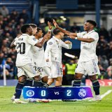 準決勝進出！  試合終了：チェルシー 0-2 レアル・マドリード (合計スコア 0-4)  58分 @RodrygoGoes   80分 @RodrygoGoes  #UCL