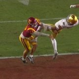 Apparently Caleb Williams got kicked in the nuts during that offensive PI
