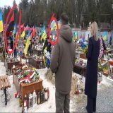 Ukrainian neo-Nazis. The Zelenskii's and the Latvian President's Egils Levits visited a Nazi cemetery in Lviv. In addition to the red and black Nazi UPA flag the two presidents have layed down some flowers to the 14th Waffen Grenadier SS Devision of 