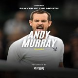 Relevant Tennis ATP Player of the Month   Nominee &ndash; Andy Murray   Achievements &ndash; Big win over Berrettini; great comeback against Kokkinakis, in the second-longest #AusOpen match ever   To vote, interact with this tweet.