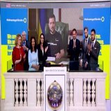 Ukrainian President Zelenskiy kicked off trading at the New York Stock Exchange by remotely ringing the opening bell