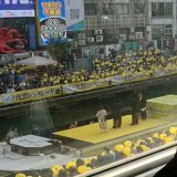 道頓堀に、福山雅治と　柴咲コウ　来てます 職場から、良く見える  #沈黙のパレード #福山雅治 #柴咲コウ