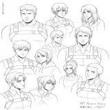 I couldn't sleep so I drew portraits of the alliance T^T.  #進撃の巨人 #AttackOnTitan #AttackonTitanFinalSeasonpart2 #aotfanart #aotalliance