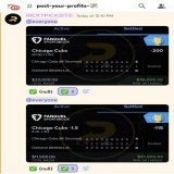 $20,000 TO THE FACE ON THE CUBS GAME YESTERDAY!     #GamblingTwitter #SportsBetting