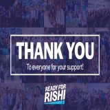 Voting is now closed   Thank you to all my colleagues, campaign team and, of course, all the members who came out to meet me and lend your support.  See you Monday! #Ready4Rishi