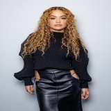 Rita Ora looks stunning in a David Koma look as she films Live With Kelly &amp; Ryan in NYC. More photos here: