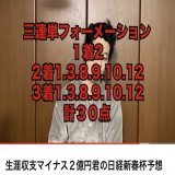 #日経新春杯  生涯収支マイナス2億円君 ヴェルトライゼンデ軸の30点3連単で 勝ってれば9万馬券的中2連勝 これは1期より2期の方が評判良い パターンか