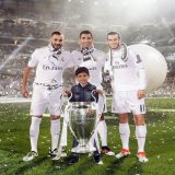 Cristiano Ronaldo won the champions league in Lisbon in 2014   Gareth Bale won the champions league in Cardiff in 2017  Karim Benzema won the champions league in 2022 in Paris.  The best attack making history.