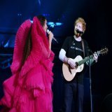 Ed Sheeran on the infamous photo of a glammed-up Beyonc&eacute; duetting with a dressed-down Ed: "I think it symbolizes two people being themselves, personally. She is the best performer on Earth. And I am a bloke in a T-shirt."  Cover story: