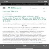 @CitizensBank You just reported 2022 Net Income [Profit] of $2.1 Billion yesterday... hmmm, take a small percentage of that profit you made of the customers you treat like  and fix your persistent tech issues that plague this horrible bank instead of