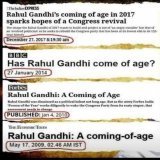 #10YearChallenge At this rate Rahul Gandhi coming of age will trend even in #50YearChallenge