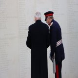 On #ArmisticeDay, The Duke and Duchess of Gloucester laid a wreath as part of the National Memorial Arboretum&rsquo;s annual service at the Armed Forces Memorial.  #WeWillRememberThem #LestWeForget