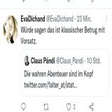 Strafrechtsexpertin Eva Dichand. Ich warte noch auf ihre Definition eines Betrugs ohne Vorsatz ;-)  Kleiner Hinweis: &sect; 146 StGB (Betrug) beginnt mit den Worten: "Wer mit dem Vorsatz ..."