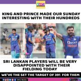 391 Runs target for Sri Lanka  #INDvSL