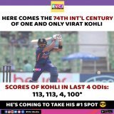 74th Int'l Century by King Kohli .   #ViratKohli???? #KingKohli #INDvSL #Cricket