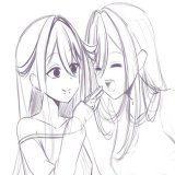 C.P. #OC: Wynter &amp; Zero Commissioned by @Daphur2 - #Commission #originalcharacter #digitalart #animegirl #yurianime #girlfriend #ValentinesDay #wip #sketch