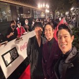 今日は東京国際映画祭。 映画『エゴイスト』チームとして、宮沢氷魚くんと松永大司監督とレッドカーペットを歩きました。  そしてホテルで出会ったのは眞栄田郷敦くん。  そう、この後22時から『エルピス』始まります！  #エルピス #TIFFJP