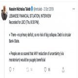 3 years since Lebanon&rsquo;s &ldquo;risk expert&rdquo; con artist assured his countrymen they should keep using the banking system his friends in government have pillaged, whose lira is now down 95% &amp; avoid bitcoin, which is up 130% vs the dolla