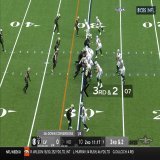 Werner tips it, and Mathieu picks it off - SAINTS BALL!!!  #LVvsNO | : CBS