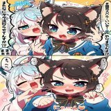 猫耳スバルハッシュタグ流行らせるきーつねっ #猫耳スバル #プロテインザスバル  #絵フブキ