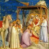 “Uomini sapienti”seguendo una stella,cercavano il re dei Giudei (Mt. 2, 1-2) L'Epifania tra festa cristiana di rivelazione divina e tradizione popolare pagana -doni ai bambini. Buona Epifania Amici #LeCoseSemplici a #SalaLettura #art Giotto,Adorazion