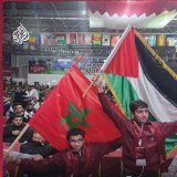 لقد ابكتني هذه الصور الرائعة وجعلت فرحتي بالانتصار التاريخي للمنتخب بكاءً \ud83e\udd70\ud83e\udd70\ud83e\udd70صور تكفيني حبا وفخرًا الا ابد الأبدين \ud83e\udd32حينما يساند الشعب الفلسطيني الفريق المغربي ويشارك الشعب المغربي فرحته. لكم منا الف تحية لك