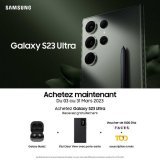 Des nuits &eacute;piques sont l&agrave;. D&eacute;couvrez le nouveau #GalaxyS23 Ultra ! Achetez maintenant et b&eacute;n&eacute;ficiez de cadeaux et d'avantages exclusifs.