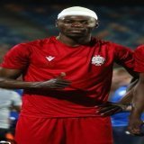Arsene Zola and the head bandage.  Man is a warrior!! #cafclfinal #TotalEnergiesCAFCL