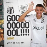 1T/31': SER&Aacute; QUE ELE GOSTA DE MARCAR GOL? DEIVID APROVEITA &Oacute;TIMO PASSE DE IVONEI E AMPLIA O PLACAR!   #SANxBAH | 2x0