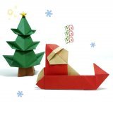 ORIGAMI SANTA IN A SLEIGH [TUT]  . . #origami #art #DIY #craft #crafts #paperkraft #artph #5minutescraft #imadethis #artwork #paper #art #sculpture #howtomake #tutorial #howto #instaorigami #bestoftheday