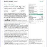 NEWS: Morgan Stanley analysts Adam Jonas in new $TSLA note: We view this as a buying opportunity.  Morgan Stanley reiterated Overweight rating and $330 price target on $TSLA stock.