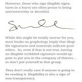 #anawalshe  Look at how Brian Walshe signed his signature on his license. Its a document  you use frequently. Illegible signatures indicate poor ethics.  And hes 6'2.  There was no need to cut somebody up to move 115 pound body. Thats just added evil