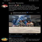 اجانب يرصدون تعليقات الكراهية الاسلامية على صورة صلاح  و يقولون  &laquo;كل عام يتم مهاجمته بواسطة الاف لسبب انه يريد ان يجعل اسرته سعيدة ولأن بعض الناس يستخدمون الدين عذر لنشر الكراهية&raquo;  و اخر يغرد ، &laquo;كل سنة هو ينشر صورة و كل سنة المتطرفو
