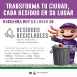 ¡Lunes de residuos reciclables y no reciclables! Entrega, por separado, los residuos que pueden convertirse en nuevos productos y aquellos que por su uso y características ya no pueden aprovecharse.