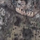 Марьинка...  Лунный пейзаж..  Кому ещё вещать на Западе, чтоб прозрели! Этот пейзаж должен отложится и них в мозгу! Сегодня это Украина! Завтра Польша, Англия Германия, хотя первой будет США!